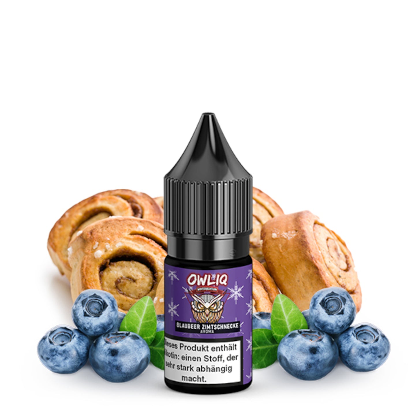 OWLIQ Blaubeer Zimtschnecke