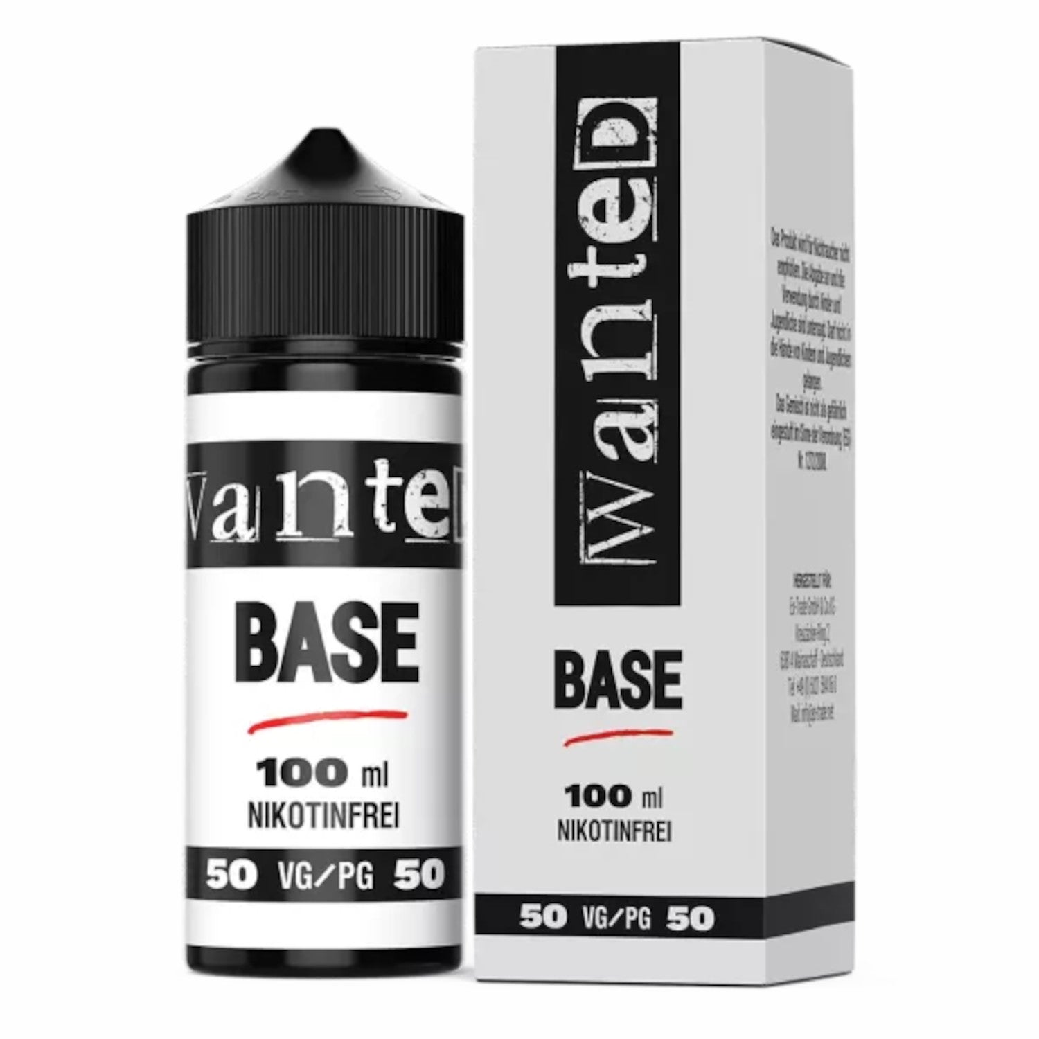 Base 50 PG / 50 VG 100 ml maindampf Base 50 PG / 50 VG 100 ml maindampf