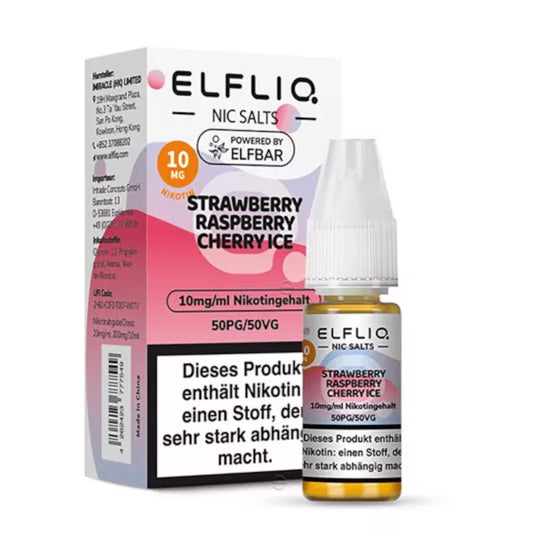 Elfbar Elfliq Strawberry Raspberry Cherry Ice